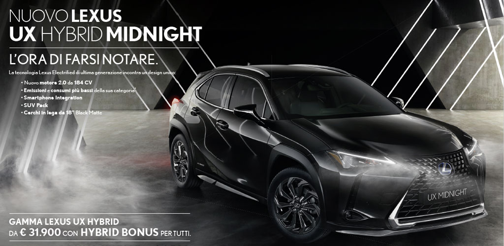 Lexus UX Hybrid Midnight Torino